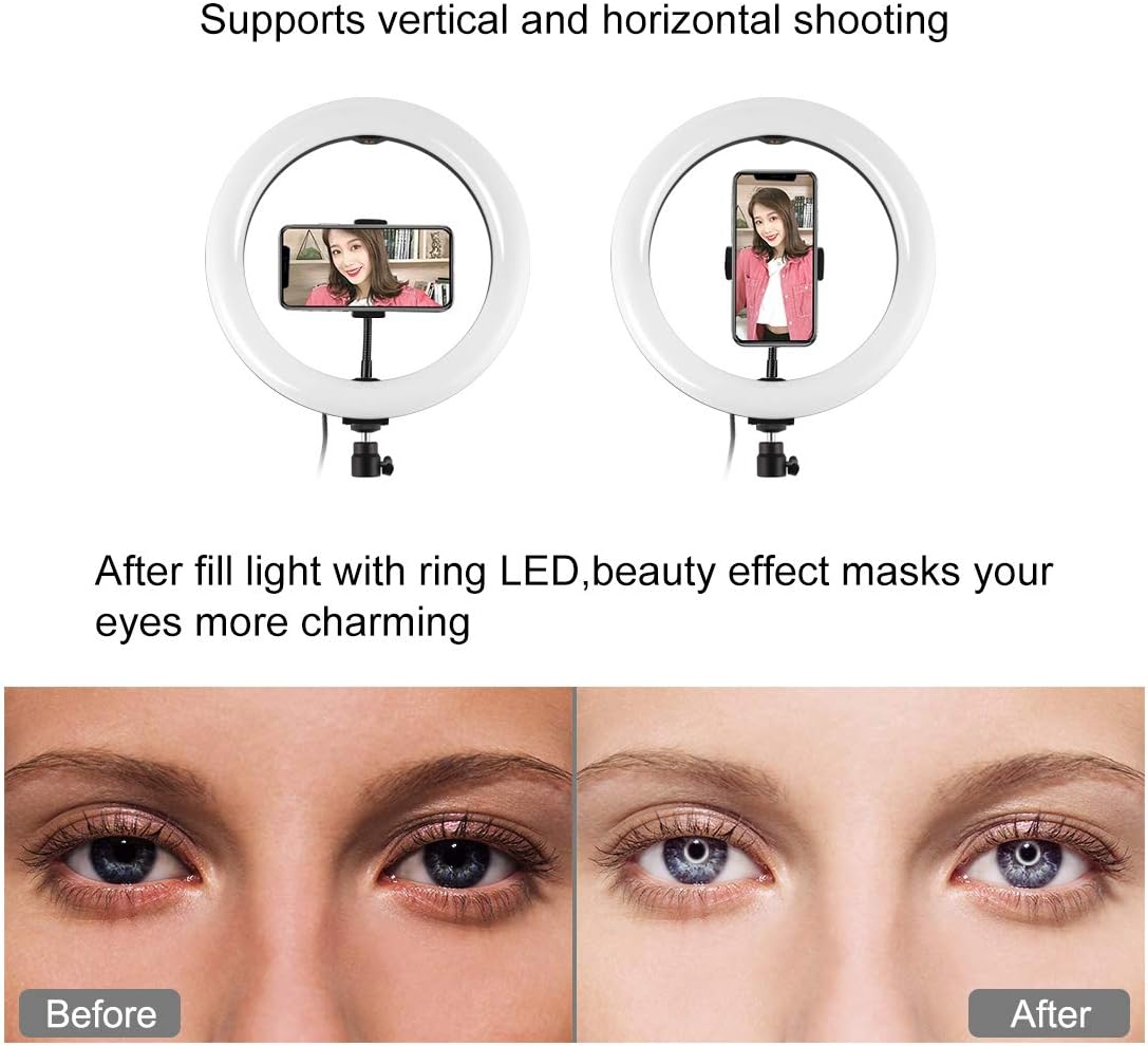 LAMPADA ANELLO LUMINOSO A LUCE LED PER TIK TOK RING LIGHT 10 PROFESSIONALE 26 CM