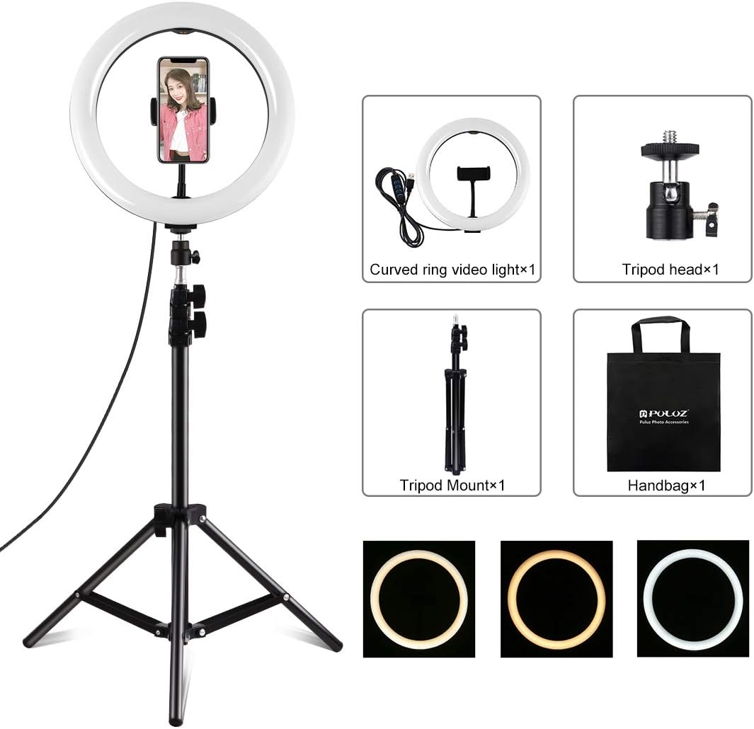 LAMPADA ANELLO LUMINOSO A LUCE LED PER TIK TOK RING LIGHT 10 PROFESSIONALE 26 CM