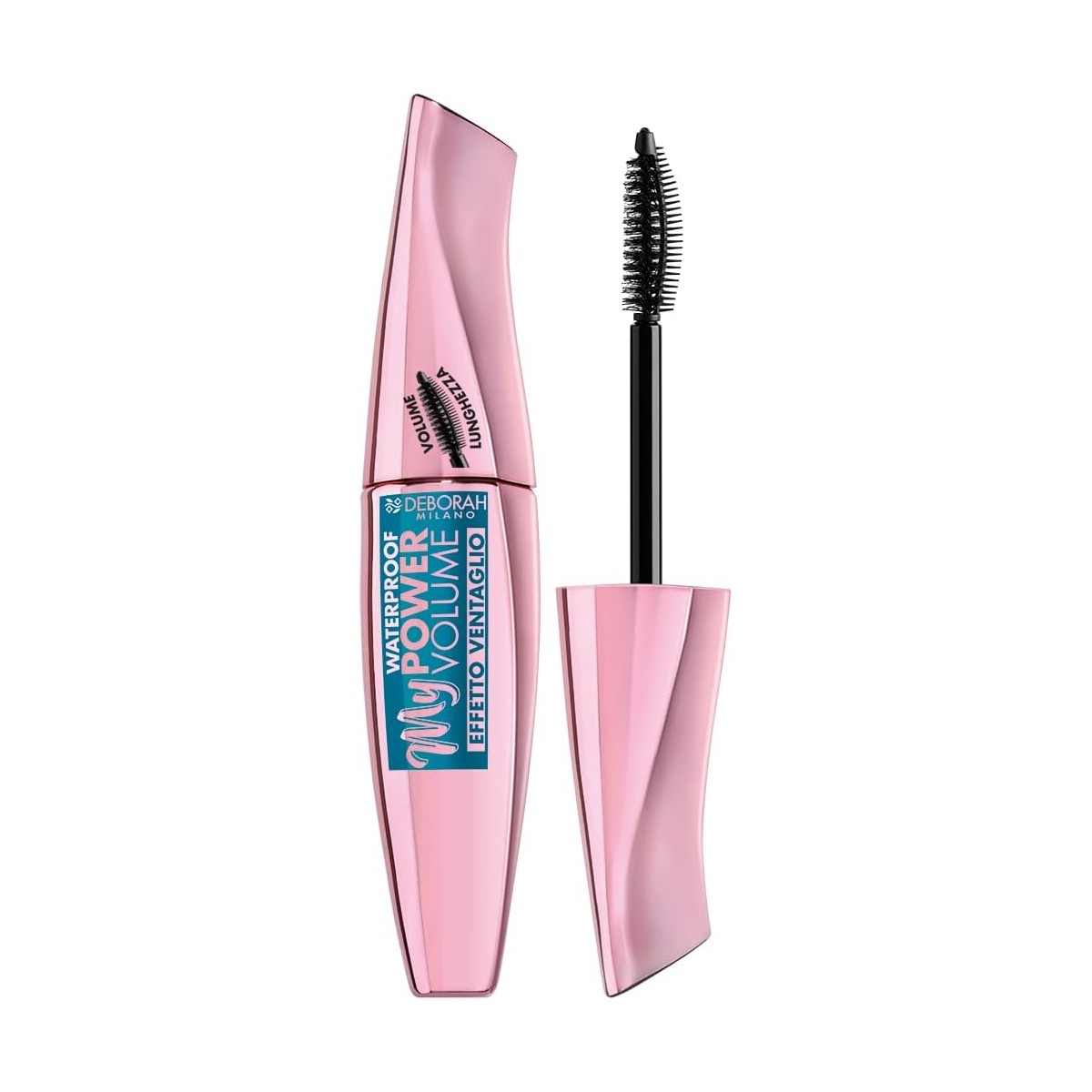 Deborah Milano Mascara My Power Volume Waterproof - Ciglia Effetto Ventaglio, più Folte, Incurvate e Allungate