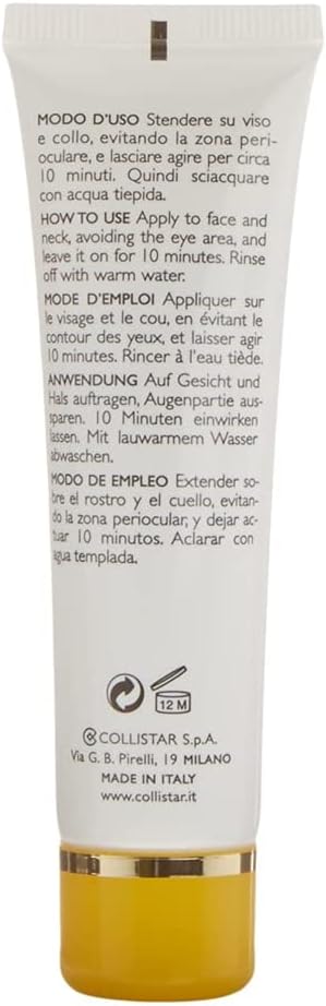 Collistar Maschera seboequilibrante energizzante oil free Pelle mista e grassa 50ml