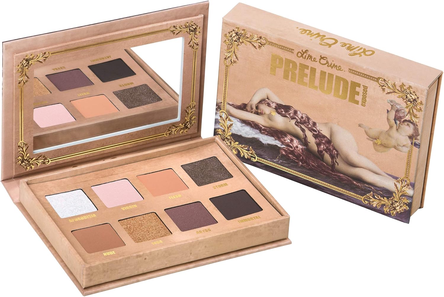 Lime Crime Prelude - Tavolozza per ombretti a vista, 8 Colori - 20 g
