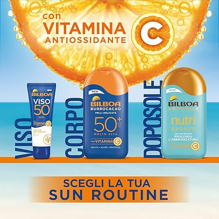 Bilboa Doposole NutriBronze con Vitamina C - Doposole Idratante e Nutriente, Ideale per Mantenere l'Abbronzatura a Lungo - Per Tutti i Tipi di Pelle - Dermatologicamente Testato - 200 ml