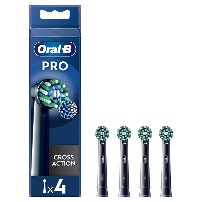 Oral-b Testine Di Ricambio Pro Cross Action Black 4 Testine